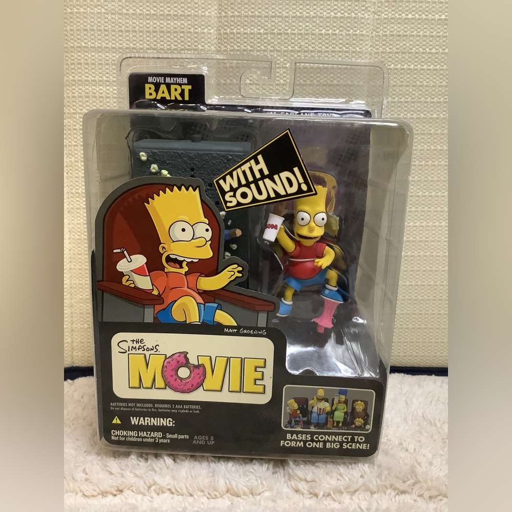 VINTAGE McFarlane Toys The Simpsons Movie: Mayhem Bart